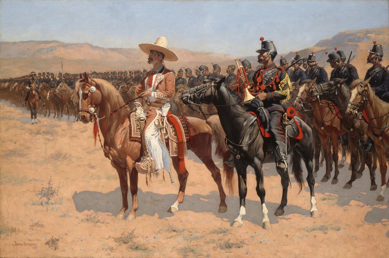 墨西哥少校》，1889年。 作者 弗雷德里克·雷明顿
