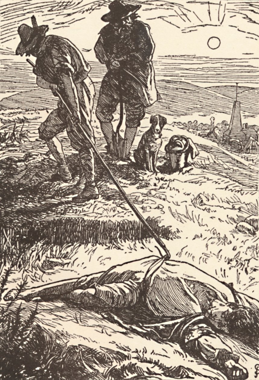 瘟疫史的插图，1862年，1923年 作者 弗雷德里克·希尔兹