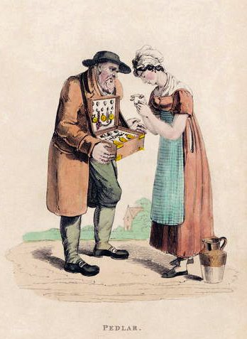 Pedlar Ackermann的微型世界，1820年代 作者 弗雷德里克·肖伯尔