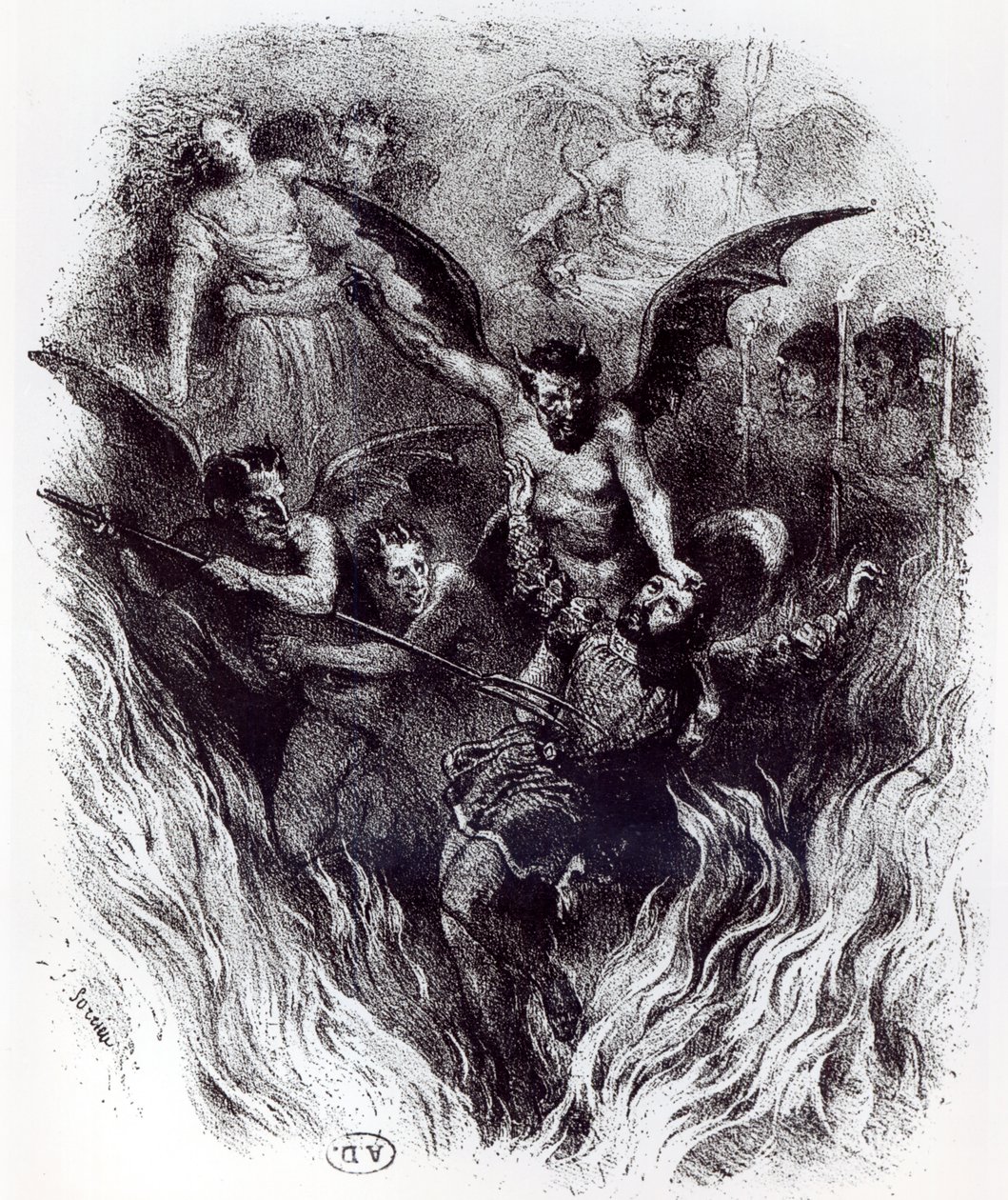 插图为&39;La Damnation de Faust&39;（1846）的管弦乐队得分由Hector Berlioz（1803-69）1854年 作者 弗雷德里克·索里厄