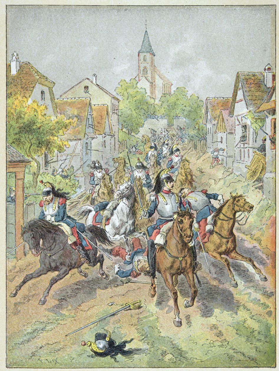 Charge the French cuirassiers during the Battle of Reichshoffen, August 6 作者 弗雷德里克·西奥多·利克斯