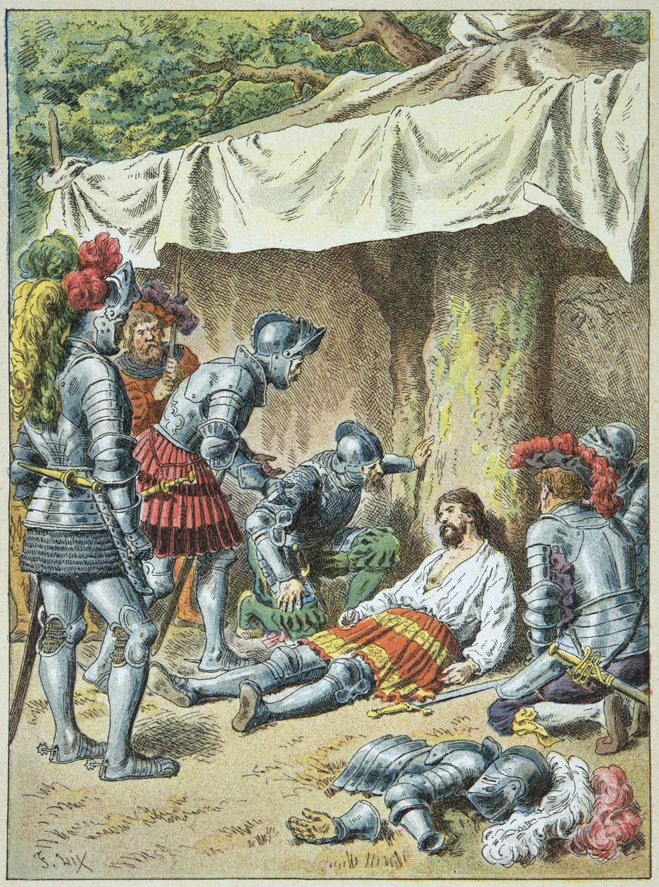 Knight Bayard died on 30 April 1524 a romagnano. 作者 弗雷德里克·西奥多·利克斯