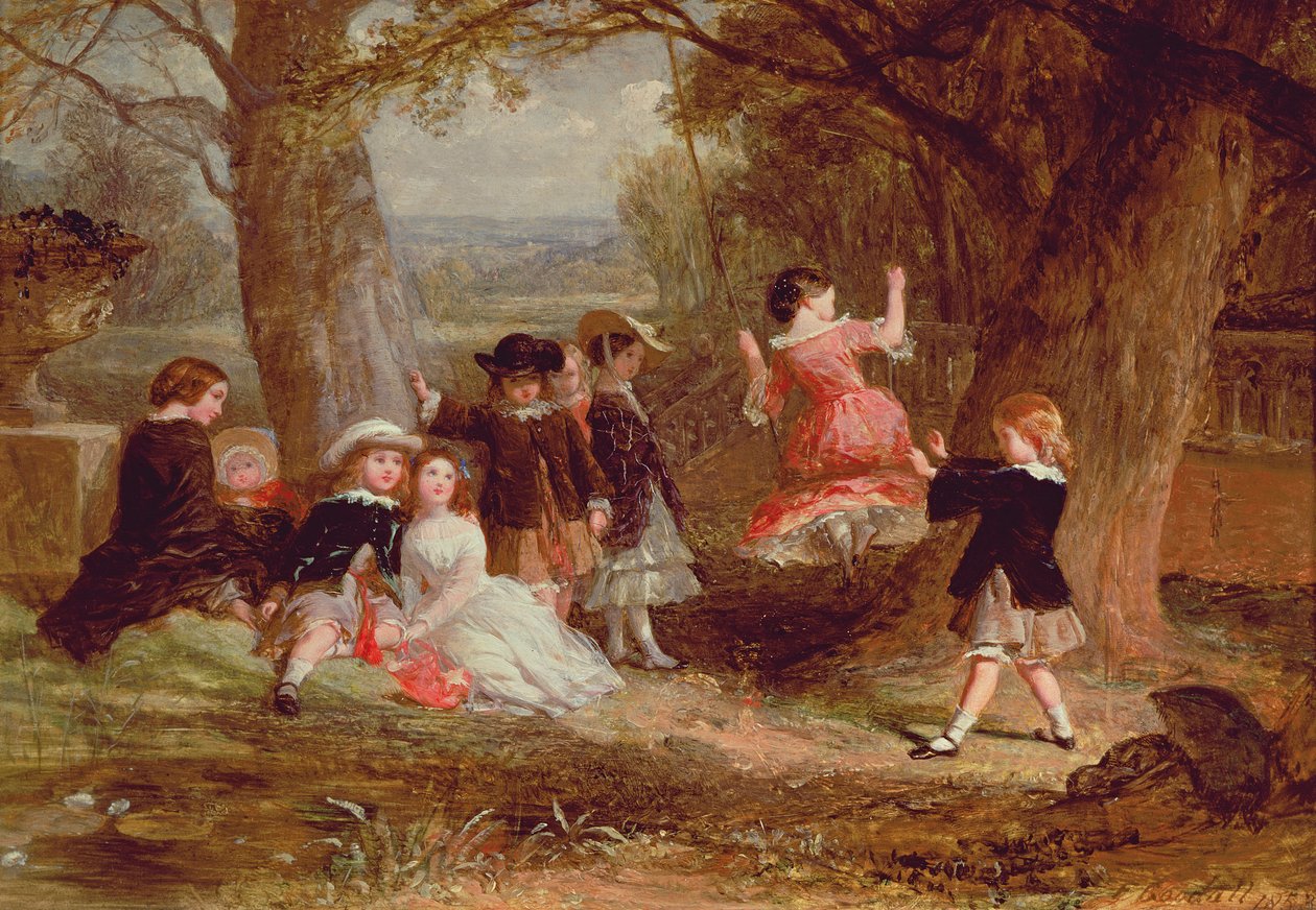 The Swing，1853（小组） 作者 弗雷德里克·古德尔