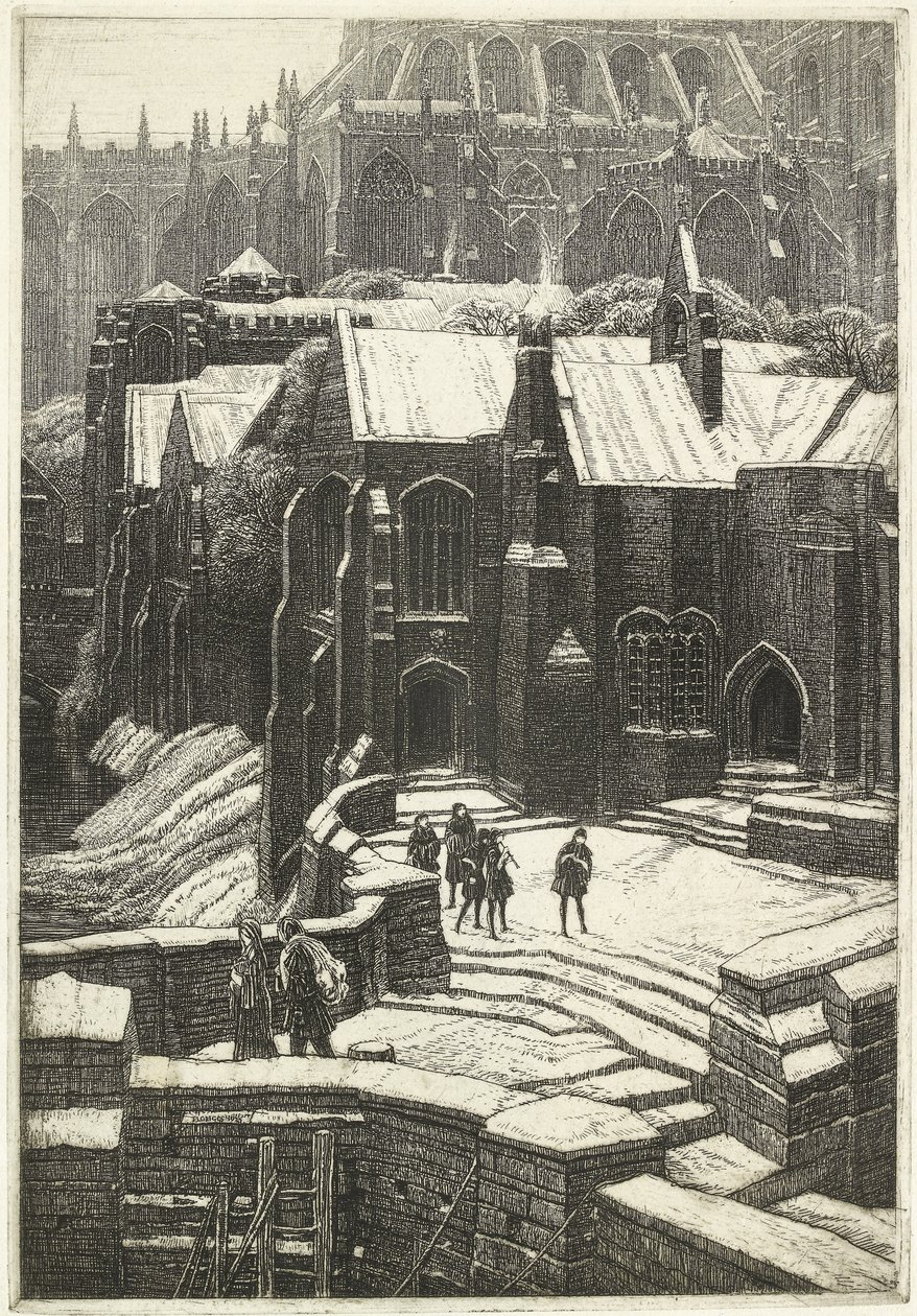 Almonry，1925年 作者 弗雷德里克·兰瑟（Frederick Landseer）莫尔·格里格斯（Maur Griggs）