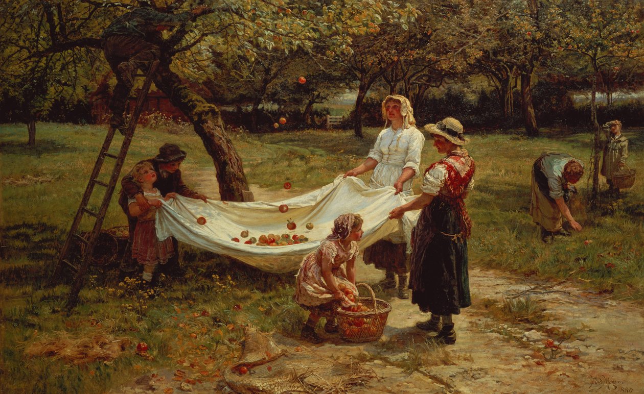 Apple Gatherers，1880 作者 弗雷德里克·摩根