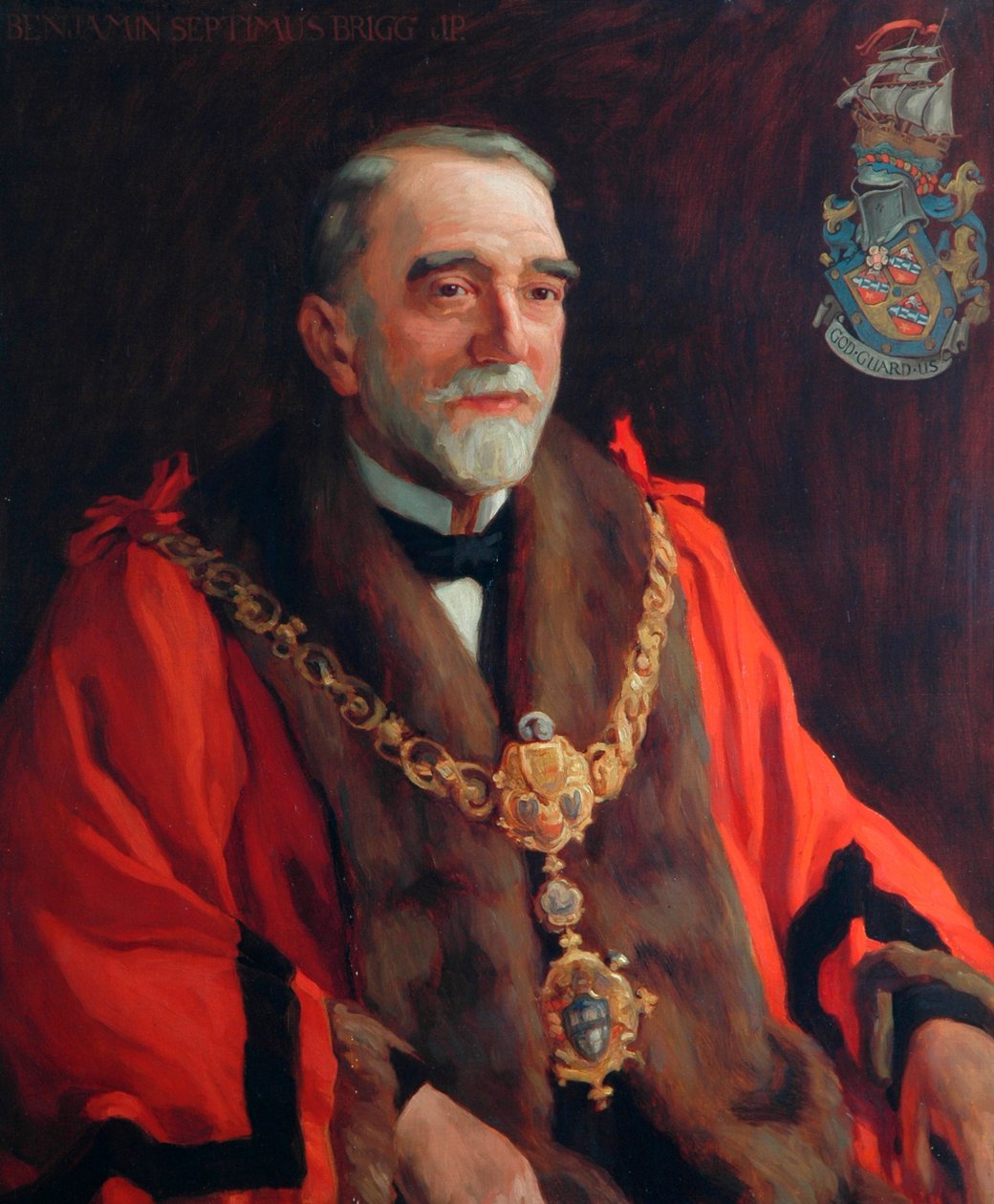 Benjamin Septimus Brigg，Kighley的第一任市长（1882年），1923年 作者 弗雷德里克·斯特德