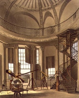 天文观测站，来自《牛津历史》的插图，由J. Bluck(fl.1791-1831)刻制，由R. Ackermann出版。 作者 弗雷德里克（后）麦肯齐