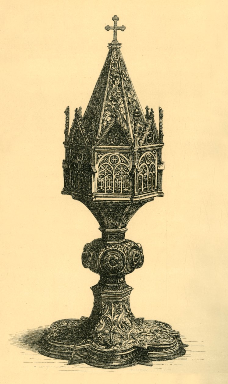 蒙斯特朗斯（Monstrance），约1450年，1881年。 作者 弗雷德里克·阿尔伯特·斯洛科姆