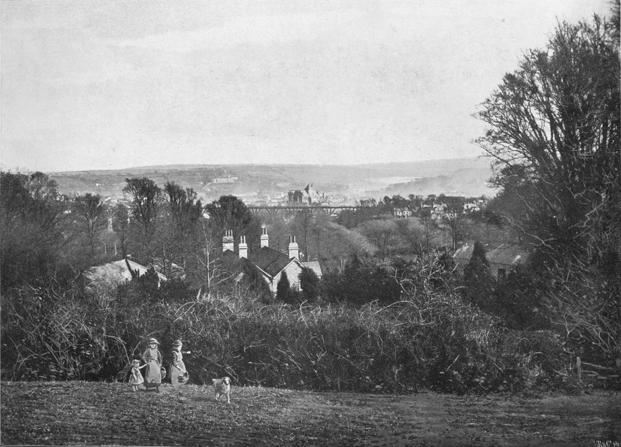 Truro，来自Kenwyn，c1896 作者 弗雷德里克·阿尔加尔