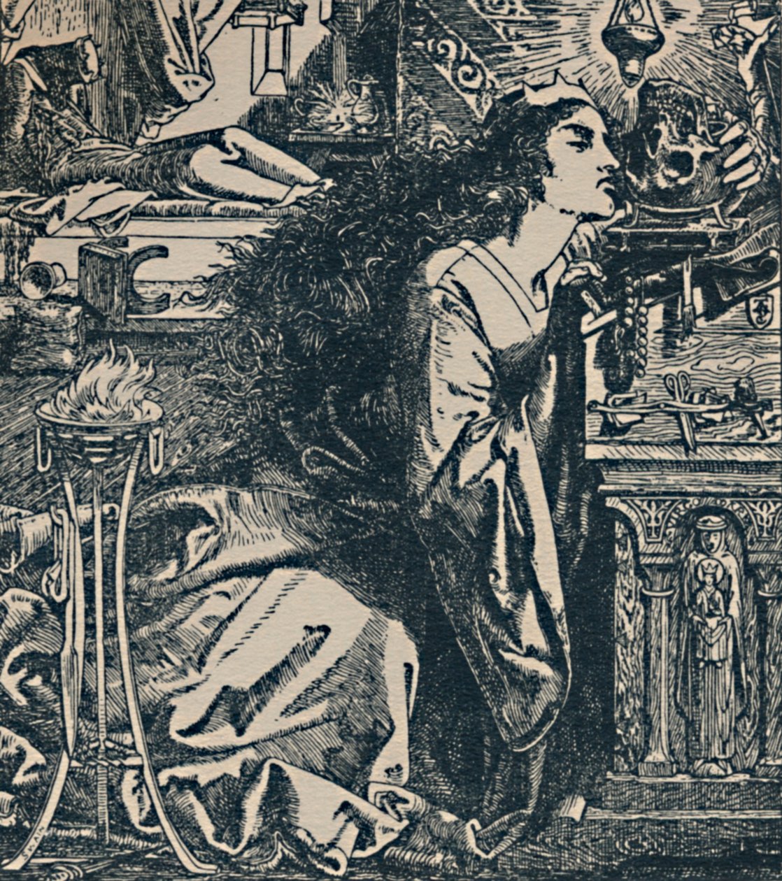 罗蒙，伦巴第的女王。"，约1850-1900年，1923年 作者 弗雷德里克·奥古斯都·桑迪斯