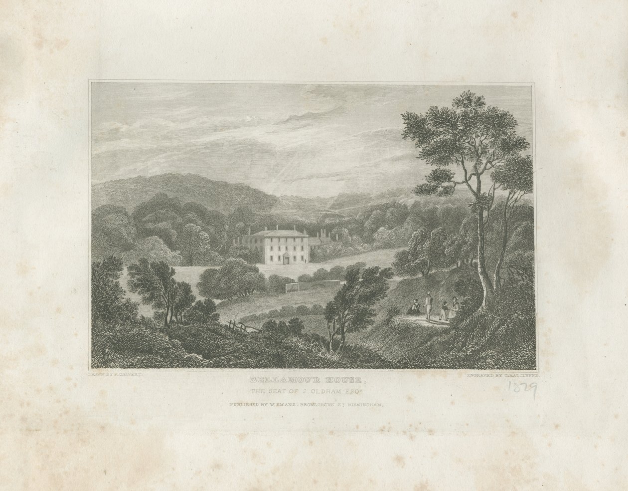 科尔顿-贝拉穆尔之家：雕刻，nd [c 1830] 作者 弗雷德里克·卡尔弗特（Frederick Calvert）