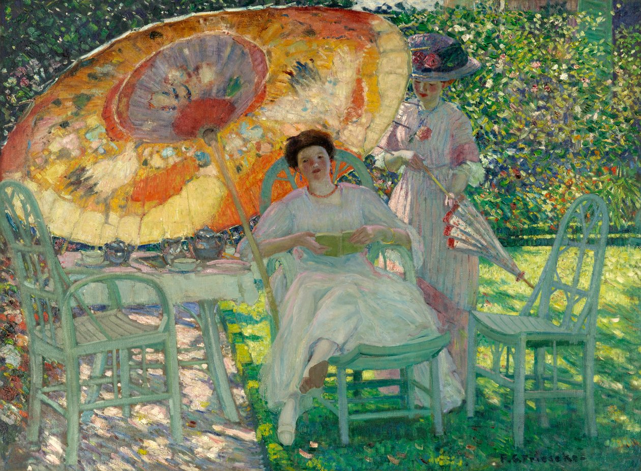 Garden Parasol，c.1910 作者 弗雷德里克·卡尔·弗里泽克