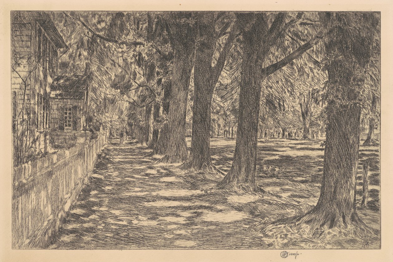 伊斯特安普顿，1917年。 作者 弗雷德里克·柴尔德·哈萨姆