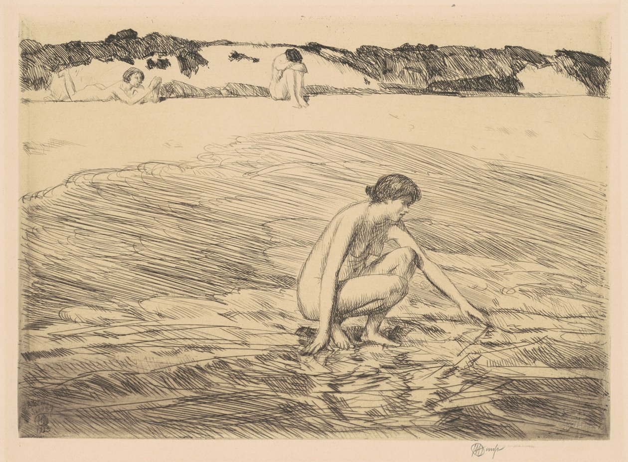 高潮，蒙托克，1922年。 作者 弗雷德里克·柴尔德·哈萨姆