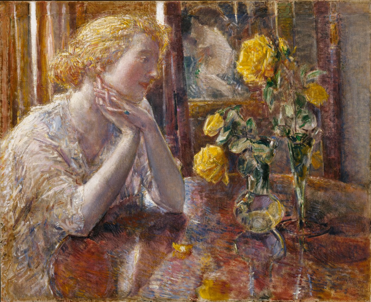 尼尔-罗斯侯爵（Maréchal Niel Roses），1919年。 作者 弗雷德里克·柴尔德·哈萨姆