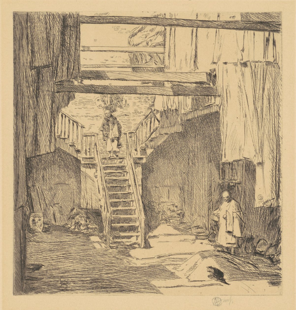 旧金山老唐人街，1904年。 作者 弗雷德里克·柴尔德·哈萨姆