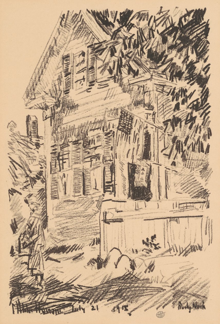 勤务旗，1918年。 作者 弗雷德里克·柴尔德·哈萨姆