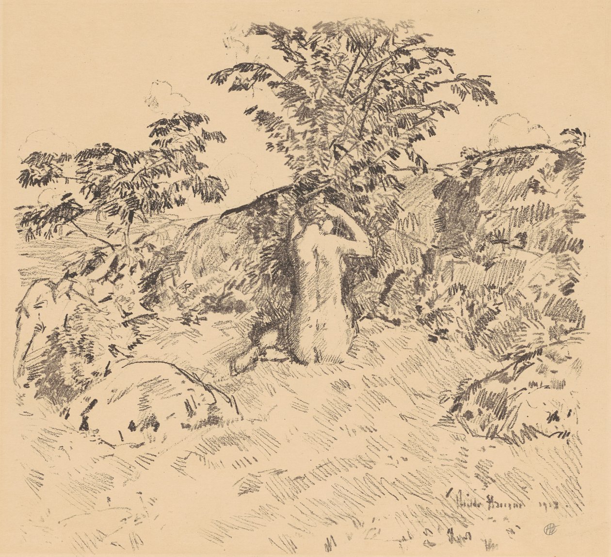 野樱桃树》，1918年。 作者 弗雷德里克·柴尔德·哈萨姆