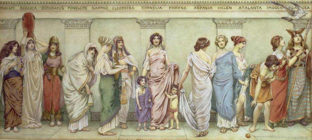 伟大的古代女性：Miriam，Rebecca，Semiramis，Penelope，Sappho，Cleopatra，Cornelia，Phryne，Aspasia，Helen，Atalanta，Imogen和Boadicea 作者 弗雷德里克·达德利·瓦伦