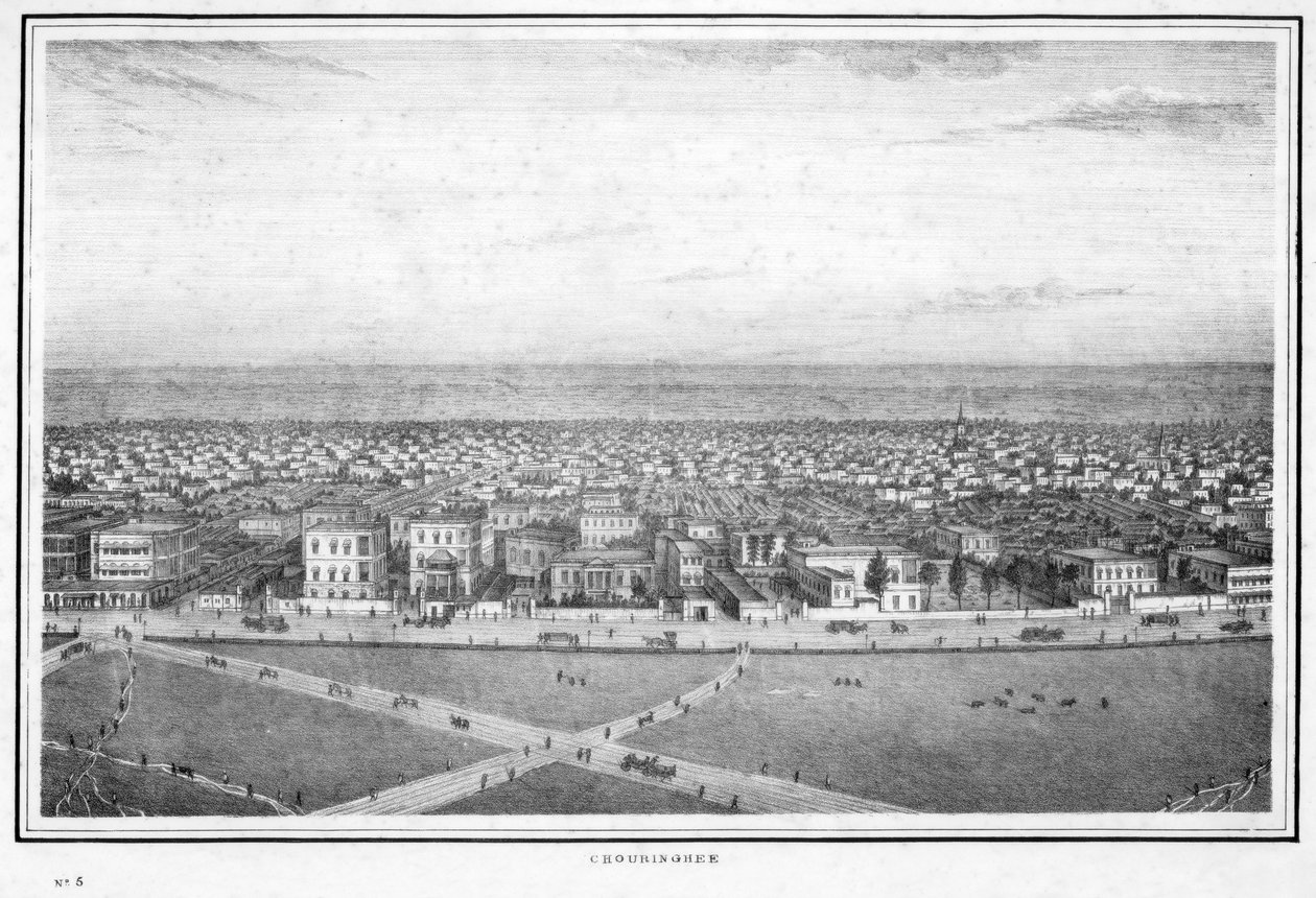 Chowringhee，印度加尔各答，建于1840年代。 作者 弗雷德里克·菲比希（Frederick Fiebig）