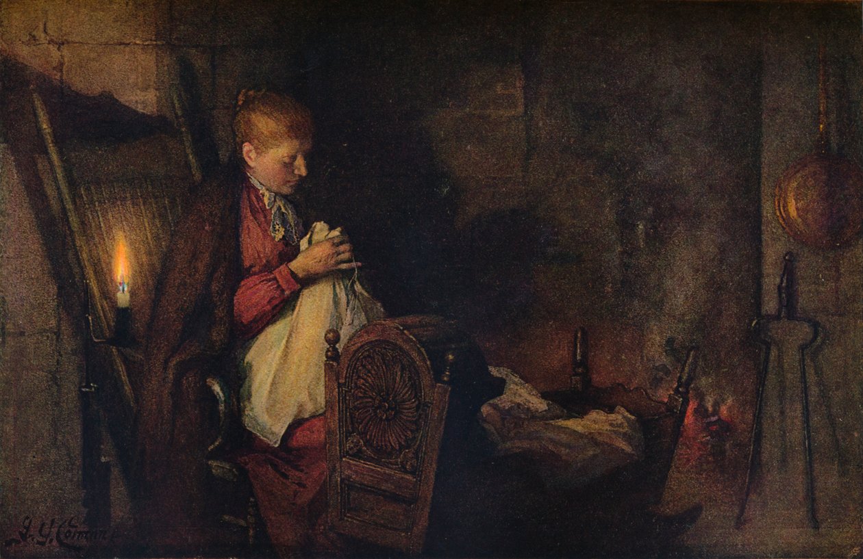 工作和观看，c1899 作者 弗雷德里克·乔治·科特曼