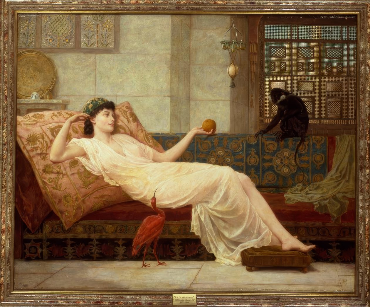 弗雷德里克·古道尔（Frederick Goodall），Dolce far niente -Gemälde，1889年 作者 弗雷德里克·古德尔