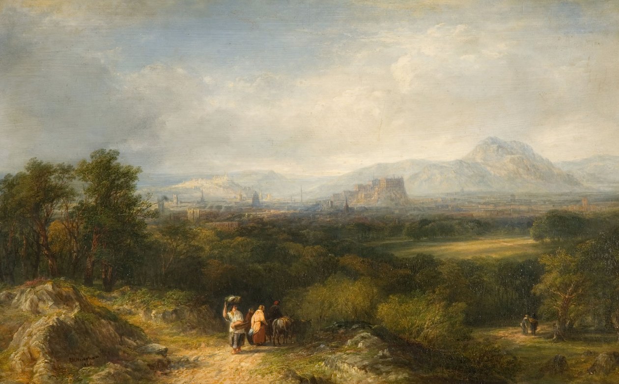 爱丁堡，来自Corstorphine，1846年。 作者 弗雷德里克·亨利·亨肖