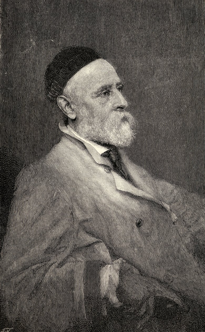 乔治·弗雷德里克·沃茨的肖像，由霍华德拍摄的T. Johnson拍摄于1883年5月至10月的“世纪画报月刊” 作者 弗雷德里克·霍利尔