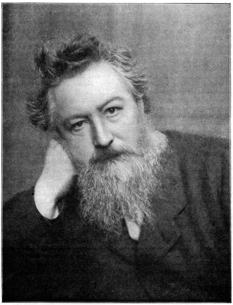 威廉·莫里斯（William Morris）1834-1996，英国艺术家和作家，1930年代。 作者 弗雷德里克·霍利尔
