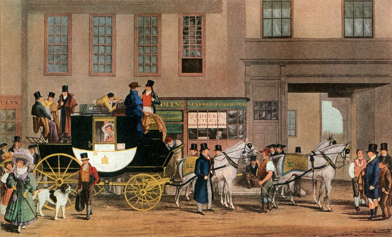 布伦海姆（Blenheim），离开星级酒店，牛津，1831年1927年。 作者 弗雷德里克·詹姆斯·哈维尔