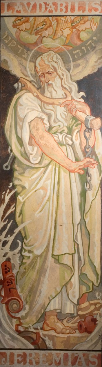 旧约的先知：耶利米，c.1910 作者 弗雷德里克·詹姆斯·希尔兹