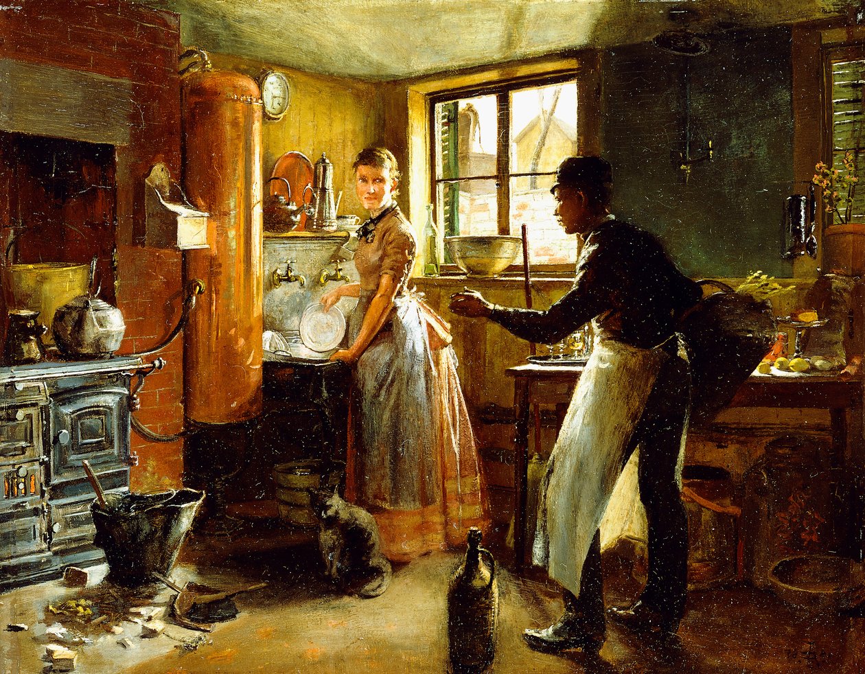 楼梯下，1885年 作者 弗雷德里克·Juengling