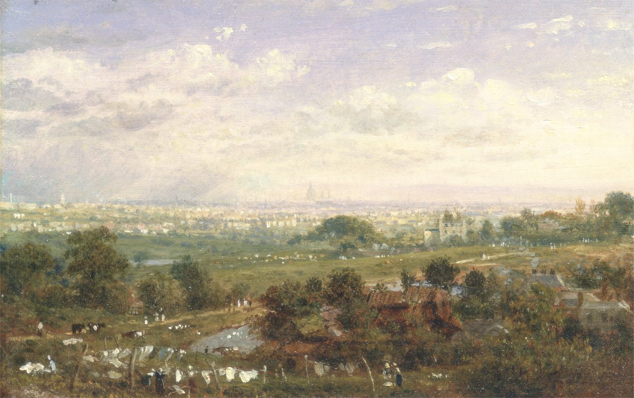 伦敦，伊斯灵顿山，1820-30 作者 弗雷德里克·纳什（Frederick Nash）