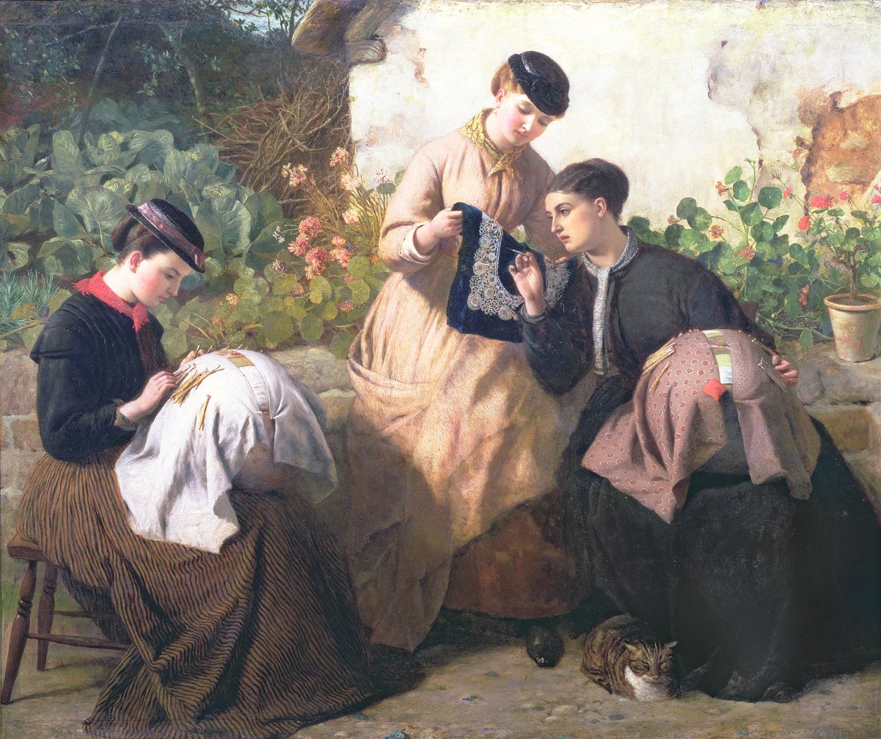 Honiton Lace Manufactory，c.1869 作者 弗雷德里克·理查德·皮克斯吉尔