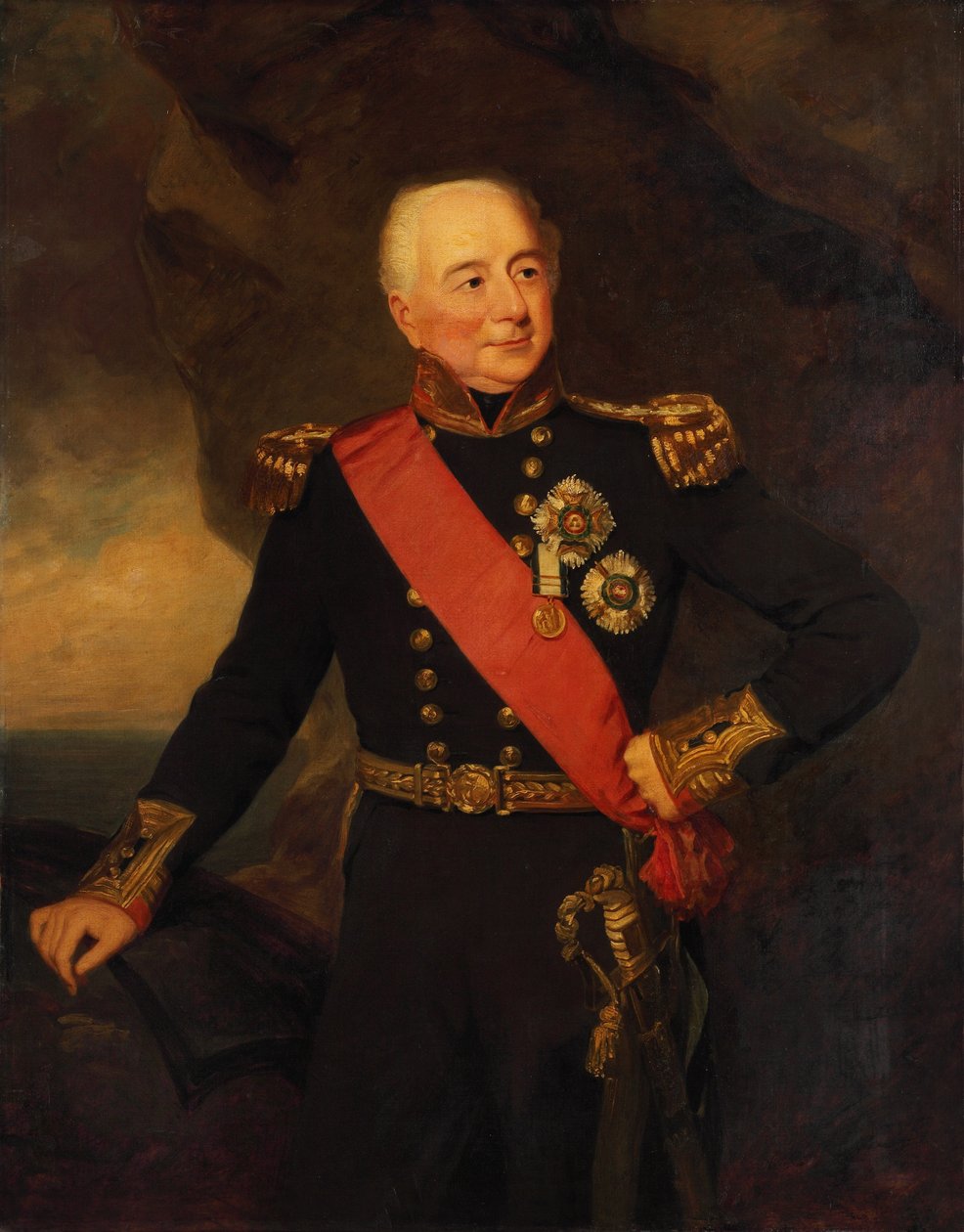 海军上将威廉-哈古德爵士（1762-1839），19 世纪初（油画） 作者 弗雷德里克·理查德·说
