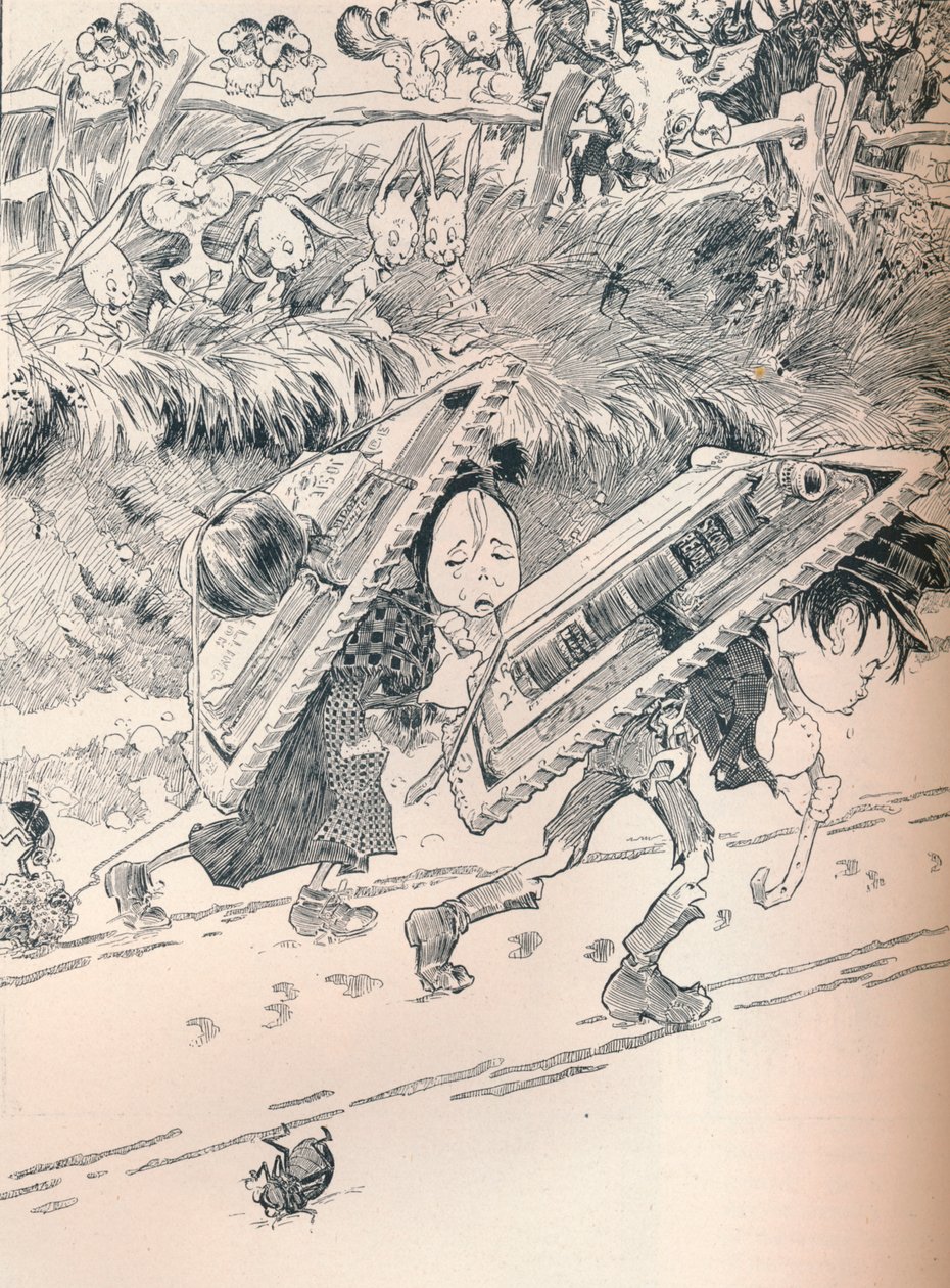 当学校如我们所记得时，c1890 作者 弗雷德里克·理查森