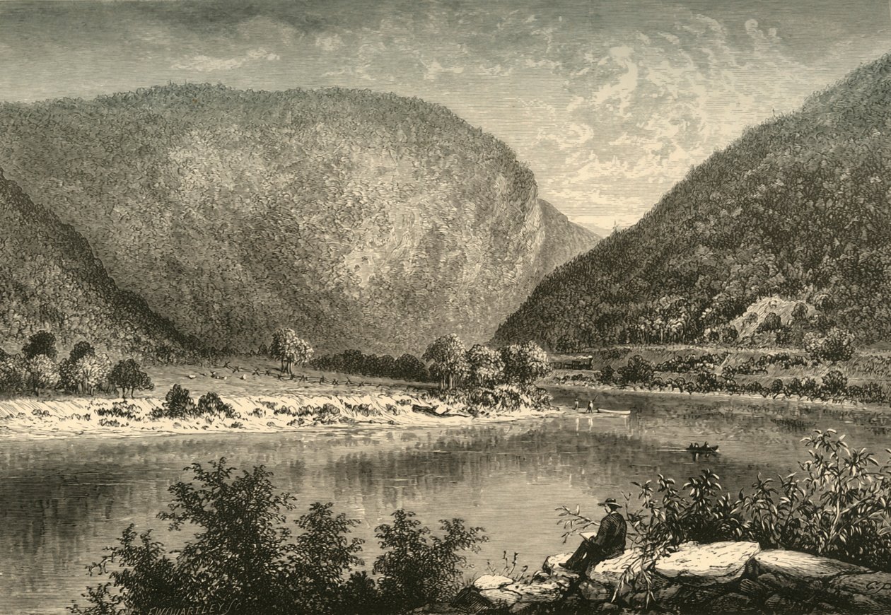 特拉华水峡》，1872年。   作者 弗雷德里克·威廉·夸特利