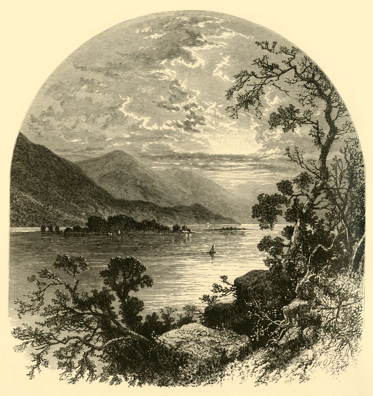 萨斯奎汉纳河》，1874年。   作者 弗雷德里克·威廉·夸特利