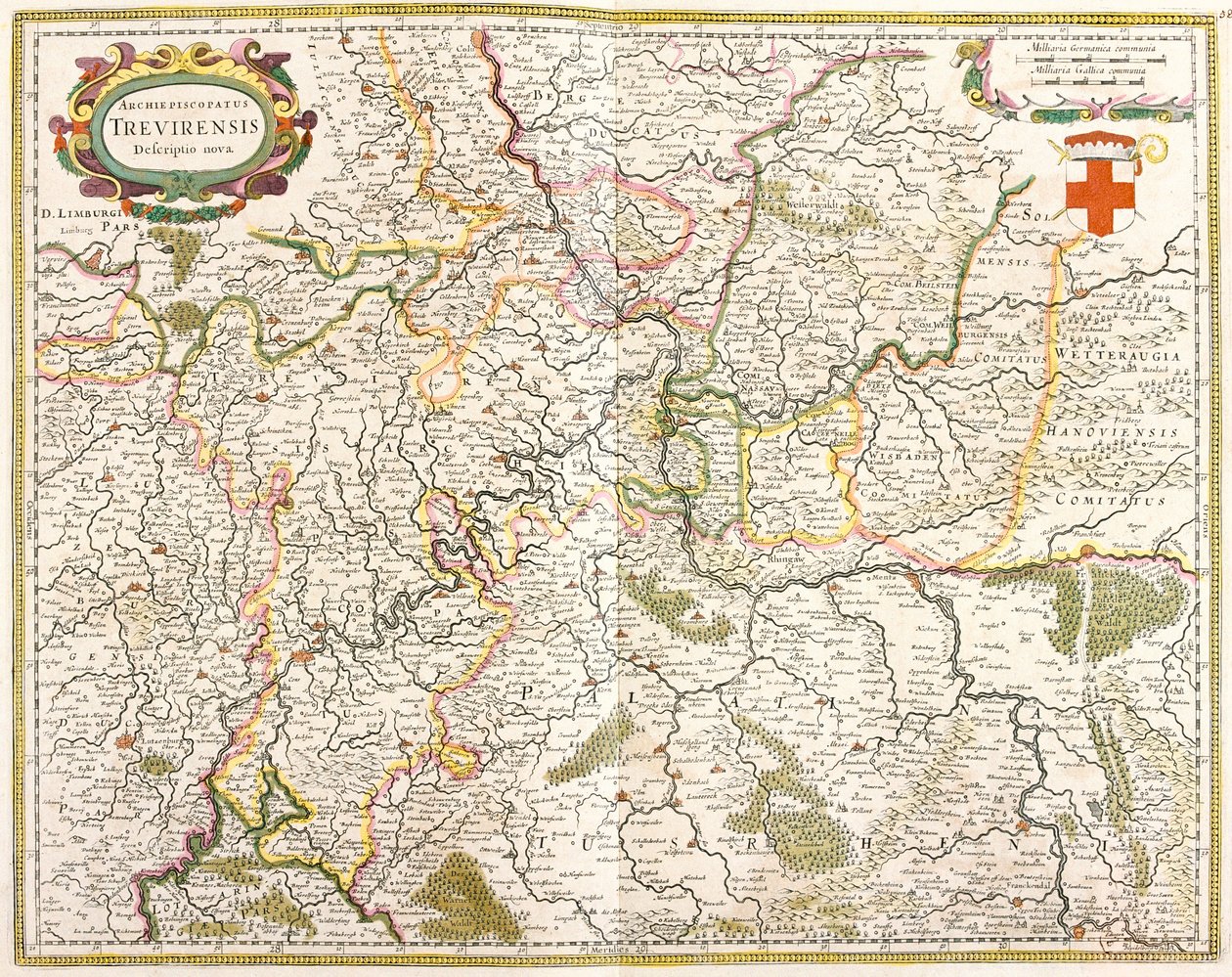 Treves Archeveche 地图（德国）（蚀刻版） 作者 弗雷德里克·德·威特