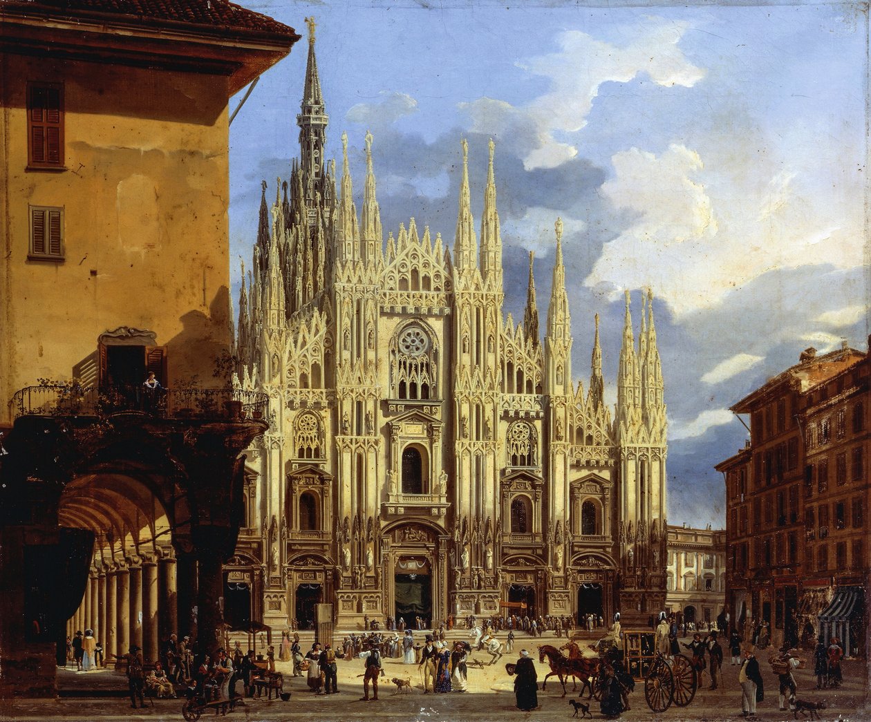 Milan, Piazza del Duomo (Cathedral Square) 作者 弗雷德里科·莫哈（Frederico Moja）