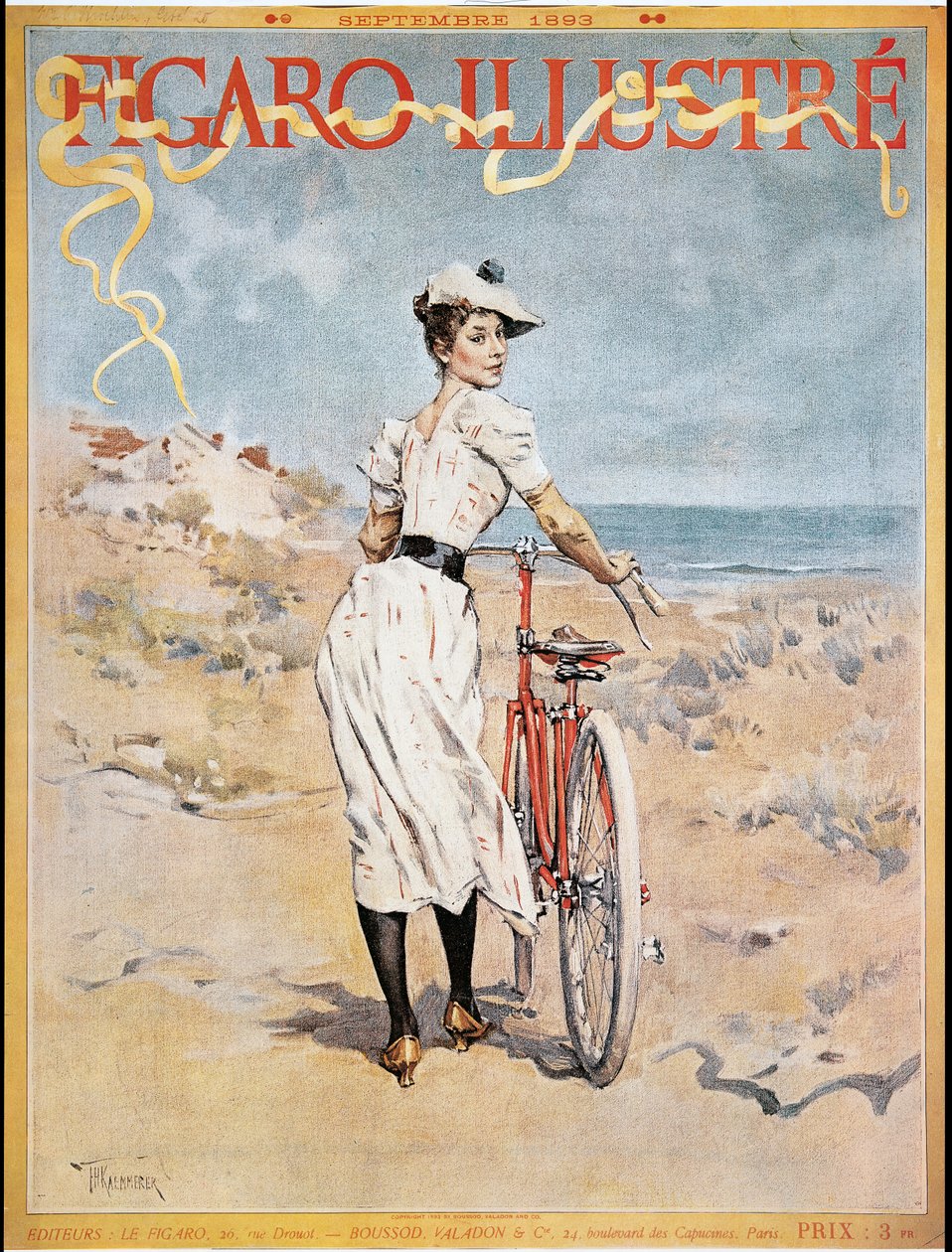 海报广告&39;Figaro Illustre&39;，1893年 作者 弗雷德里克·亨德里克·凯默勒