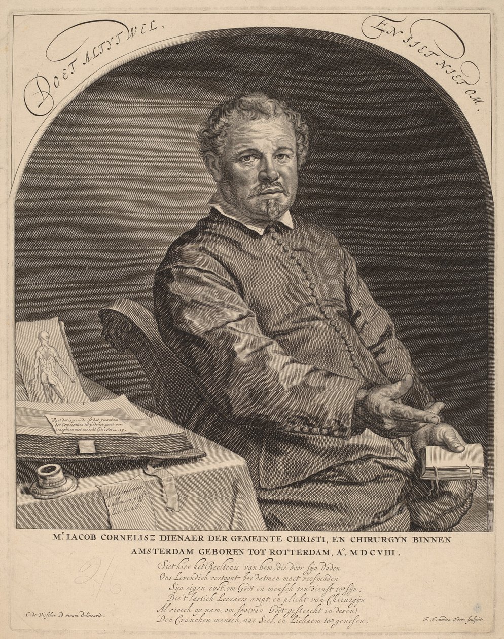 雅各布-科尼利厄斯 作者 弗雷德里克·亨德里克·范登霍夫 (Frederik Hendrik van den Hove) 在 Cornelis Visscher 之后
