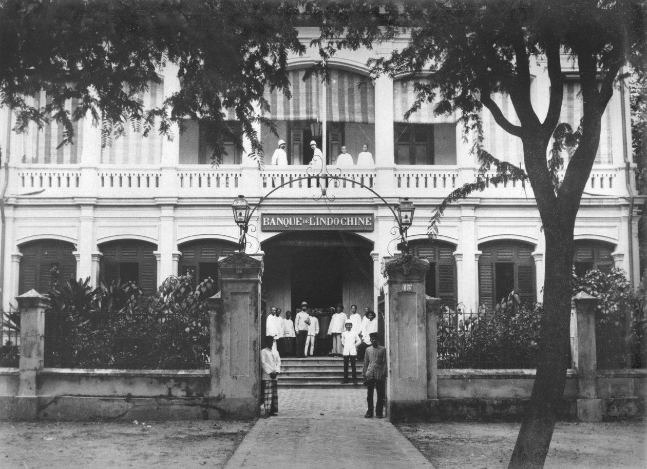 印度支那银行在西贡，c.1900 作者 法国摄影师