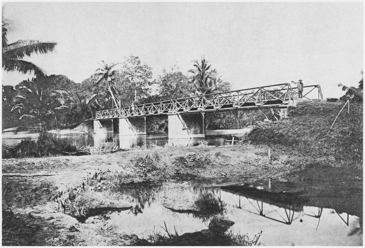 1885年西贡区拉赫朗河大桥 作者 法国摄影师