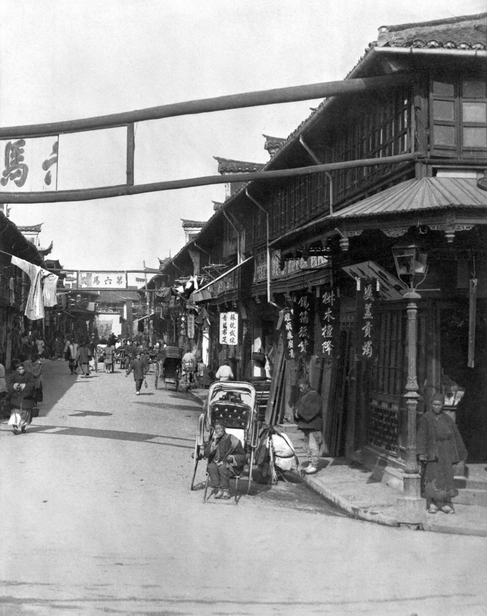 上海唐人街，19世纪末 作者 法国摄影师