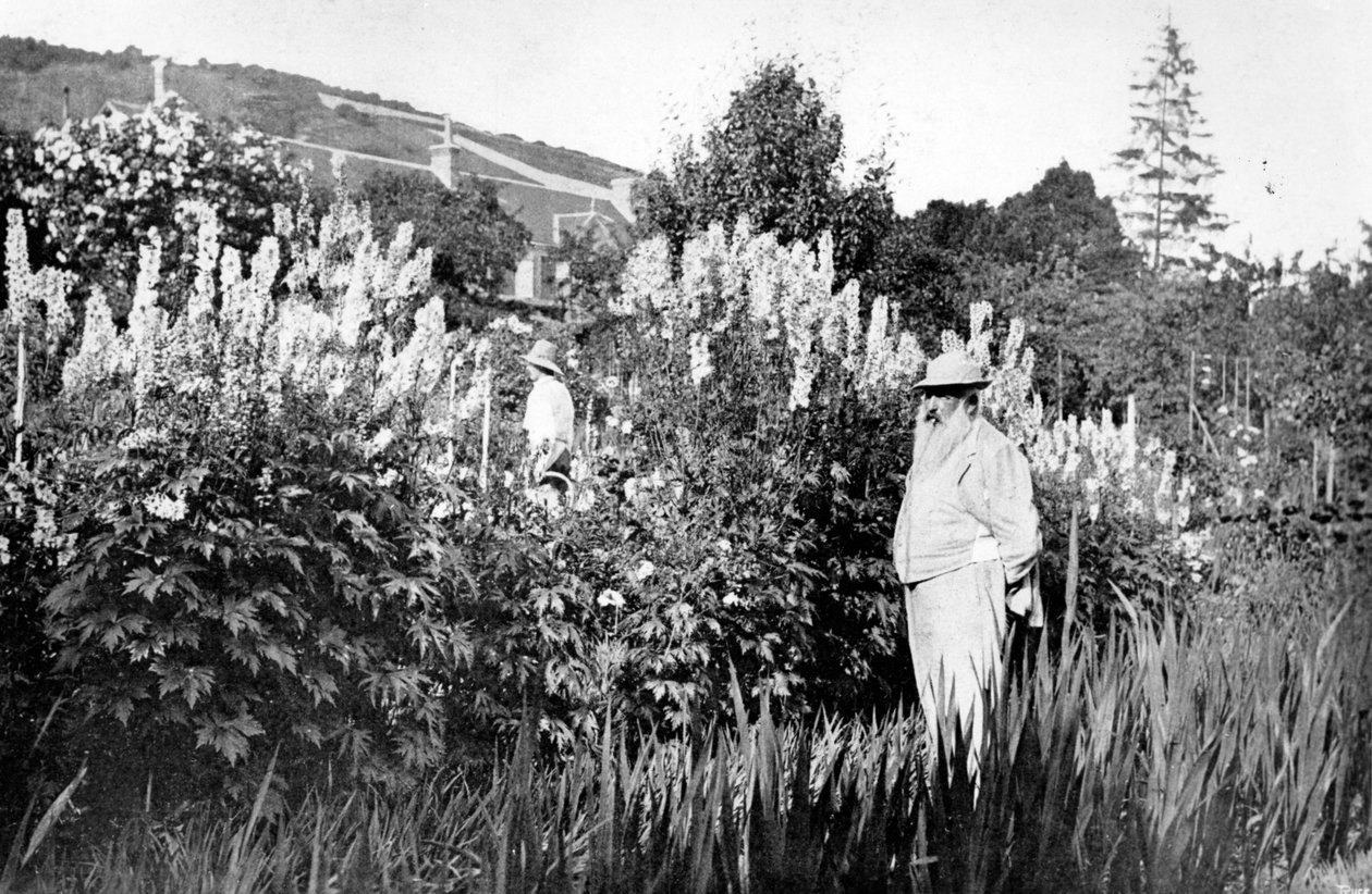 克劳德·莫奈在吉维尼，1908年 作者 法国摄影师