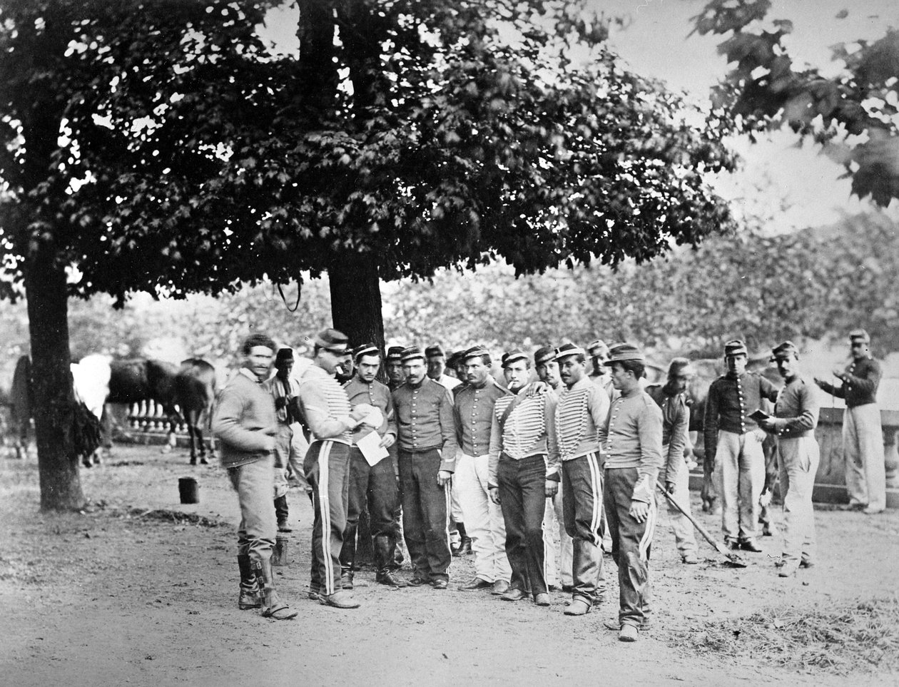 1870年巴黎围城期间的法国士兵 作者 法国摄影师