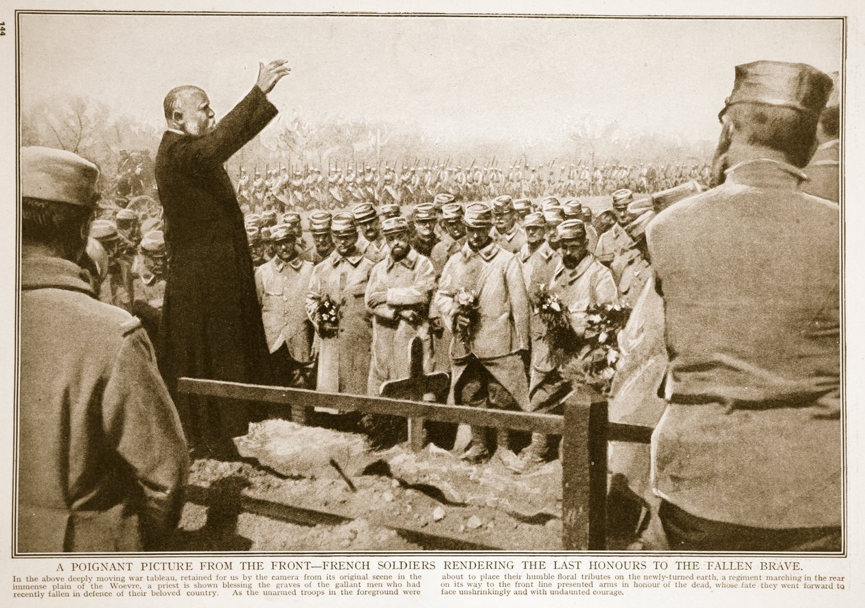 1914年至1919年，法国士兵向堕落的勇士们致敬 作者 法国摄影师