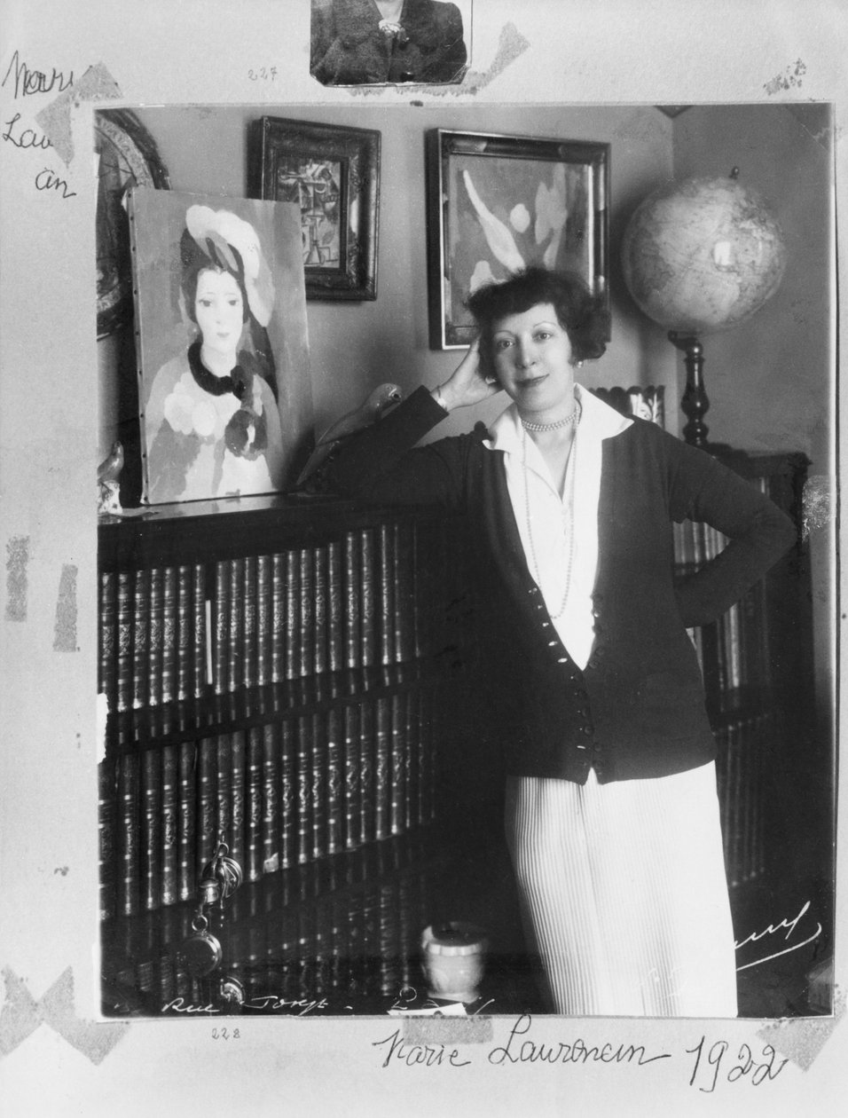 Marie Laurencin，来自Marcel Jouhandeau专辑，1922年 作者 法国摄影师