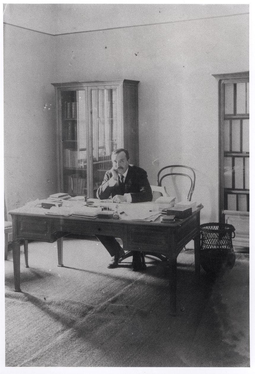 Paul Claudel（1868-1955）在布拉格的办公室 作者 法国摄影师